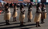 DSC 3443  Dancers Greeting Passengers, Honiara, Solomon Islands (Guadalcanal)